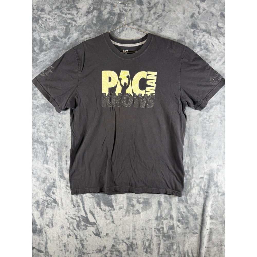Nike Manny Pacquiao "Pac Man Knows" Short Sleeve Black T-Shirt Men's Size XL